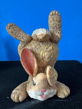 Adorable whimsical Tan Bunny Figurine
